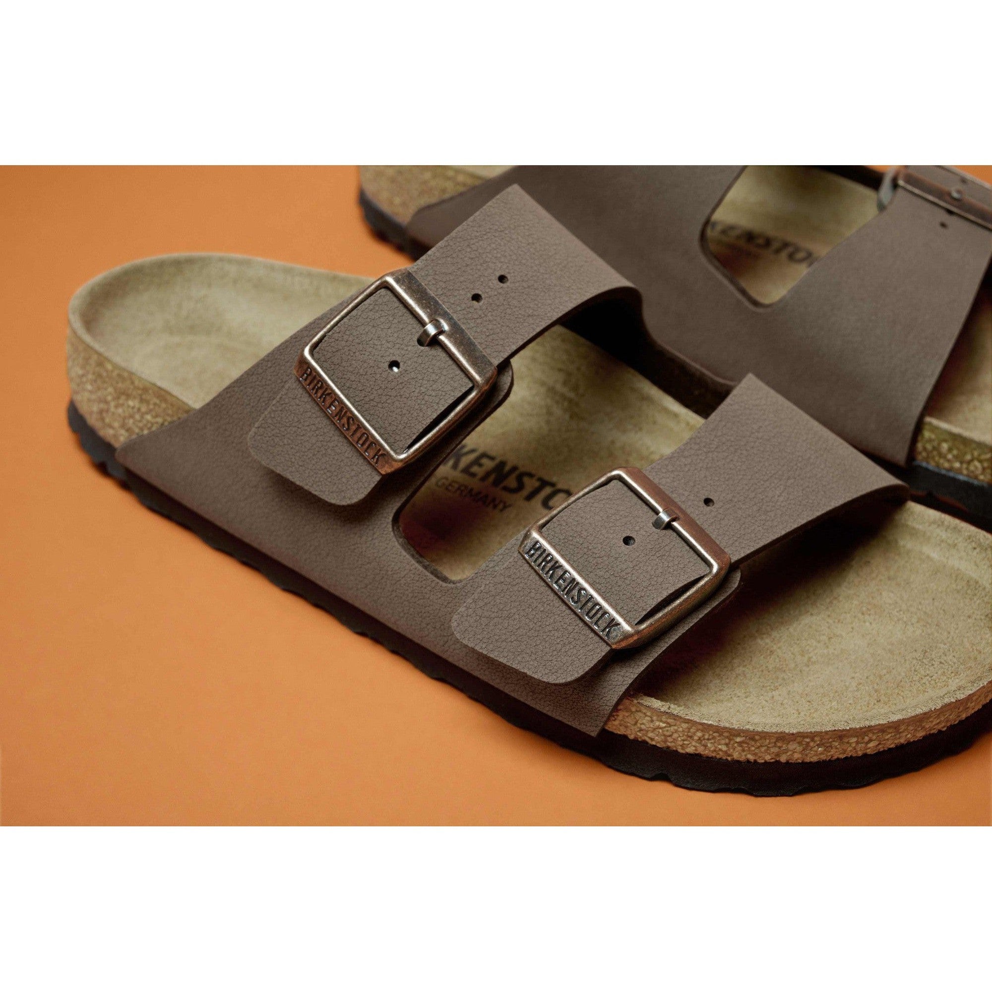 Birkenstock Arizona BFBC 151183 Ladies Mocca Textile Arch Support Slip On Sandals-elevate your sole