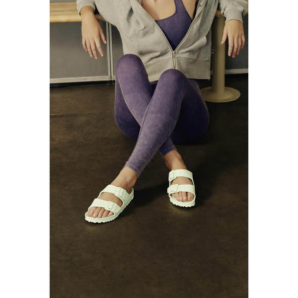 Birkenstock Arizona EVA 1024691 Ladies Faded Lime EVA Arch Support Slip On Sandals-elevate your sole