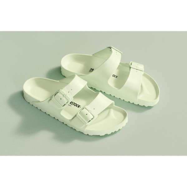 Birkenstock Arizona EVA 1024691 Ladies Faded Lime EVA Arch Support Slip On Sandals-elevate your sole