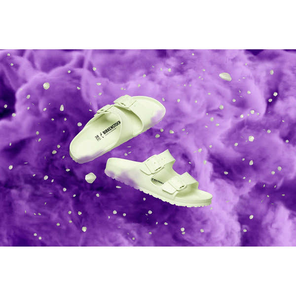 Birkenstock Arizona EVA 1024691 Ladies Faded Lime EVA Arch Support Slip On Sandals-elevate your sole