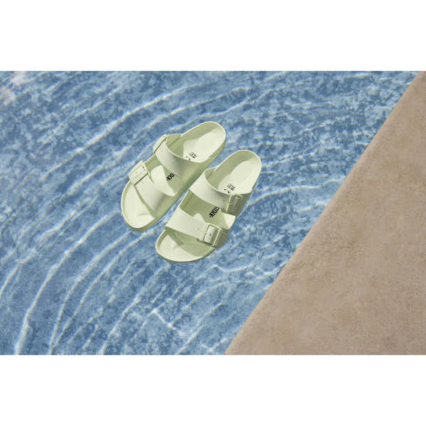 Birkenstock Arizona EVA 1024691 Ladies Faded Lime EVA Arch Support Slip On Sandals-elevate your sole