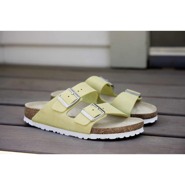 Birkenstock Arizona VL Shimmering 1024201 Ladies Popcorn Suede Arch Support Slip On Sandals-elevate your sole