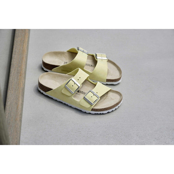 Birkenstock Arizona VL Shimmering 1024201 Ladies Popcorn Suede Arch Support Slip On Sandals-elevate your sole
