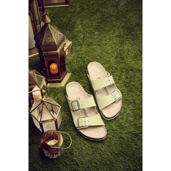 Birkenstock Arizona VL Shimmering 1024201 Ladies Popcorn Suede Arch Support Slip On Sandals-elevate your sole