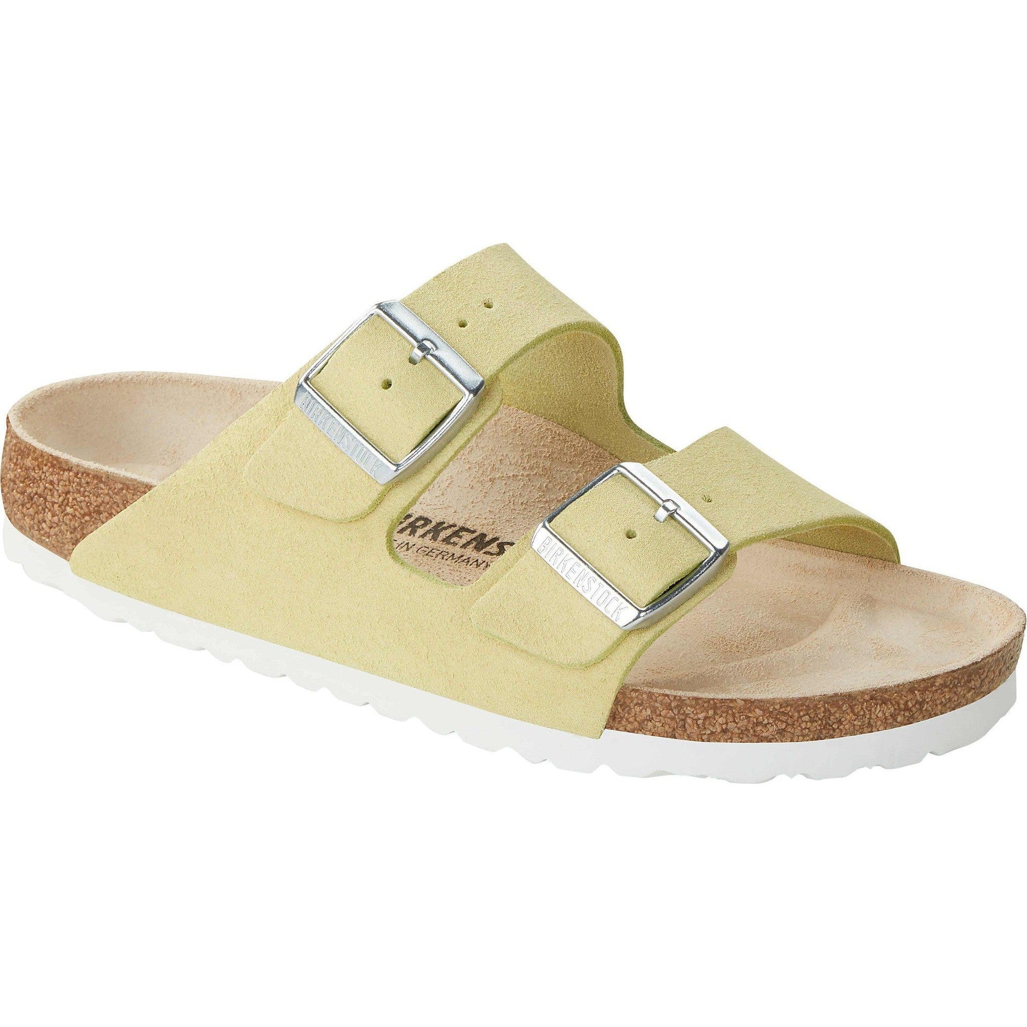 Birkenstock Arizona VL Shimmering 1024201 Ladies Popcorn Suede Arch Support Slip On Sandals-elevate your sole