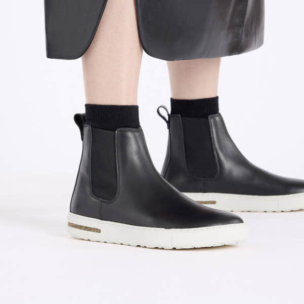 Birkenstock Bend Chelsea Leather Ladies Black Suede Slip On Ankle Boots-elevate your sole