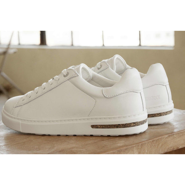 Birkenstock Bend Low 1017723 Ladies White Leather Arch Support Lace Up Trainers-elevate your sole