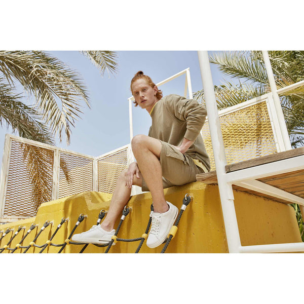 Birkenstock Bend Low 1017723 Ladies White Leather Arch Support Lace Up Trainers-elevate your sole