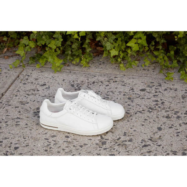 Birkenstock Bend Low 1017723 Ladies White Leather Arch Support Lace Up Trainers-elevate your sole