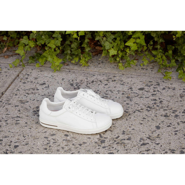 Birkenstock Bend Low 1017723 Ladies White Leather Arch Support Lace Up Trainers-elevate your sole