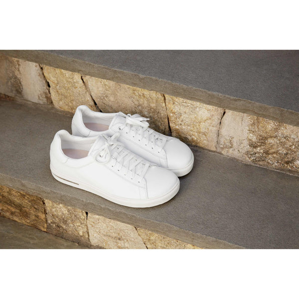 Birkenstock Bend Low 1017723 Ladies White Leather Arch Support Lace Up Trainers-elevate your sole