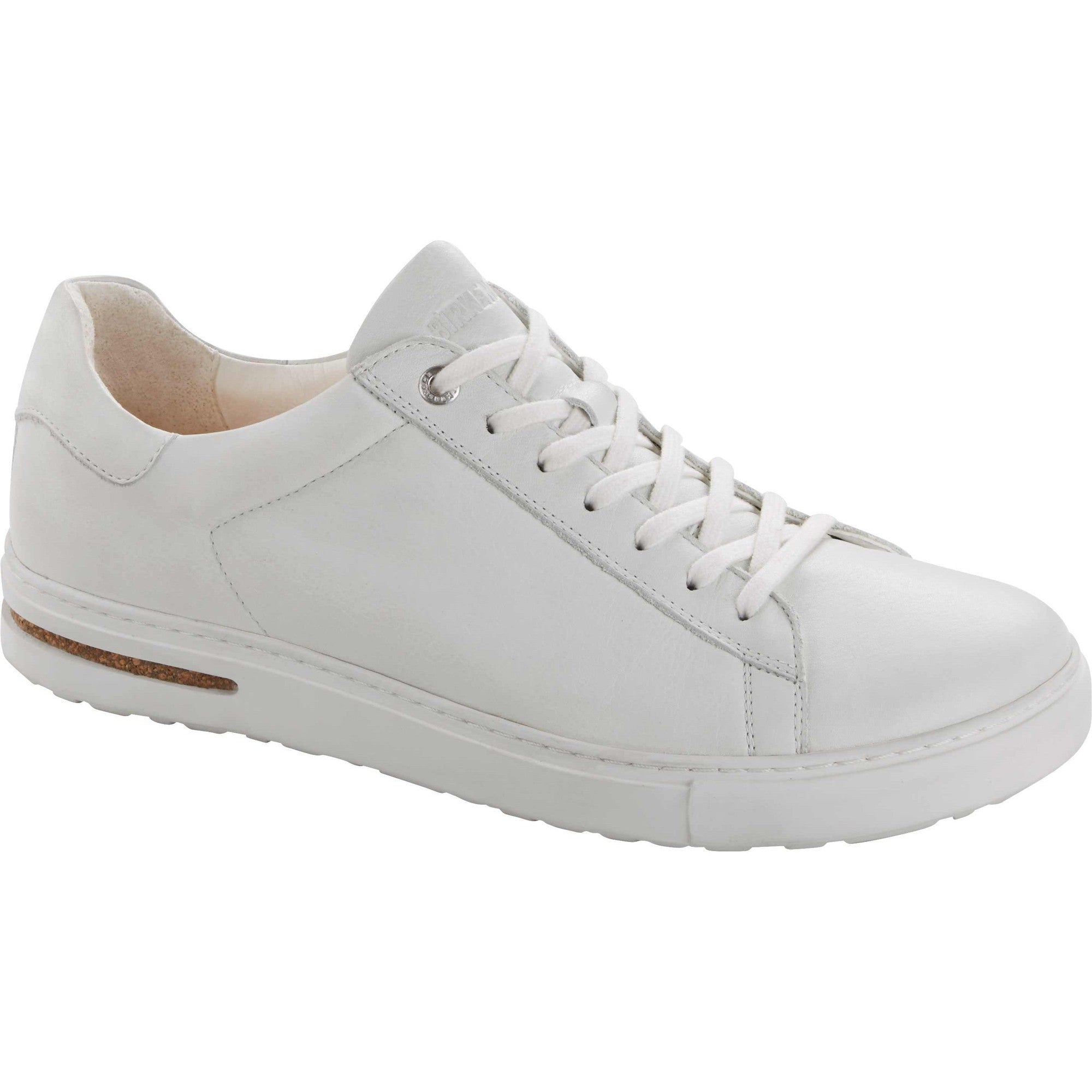 Birkenstock Bend Low 1017723 Ladies White Leather Arch Support Lace Up Trainers-elevate your sole