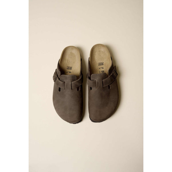 Birkenstock Boston Oiled Ladies Habana Brown Leather Arch Support Buckle Sandals-elevate your sole