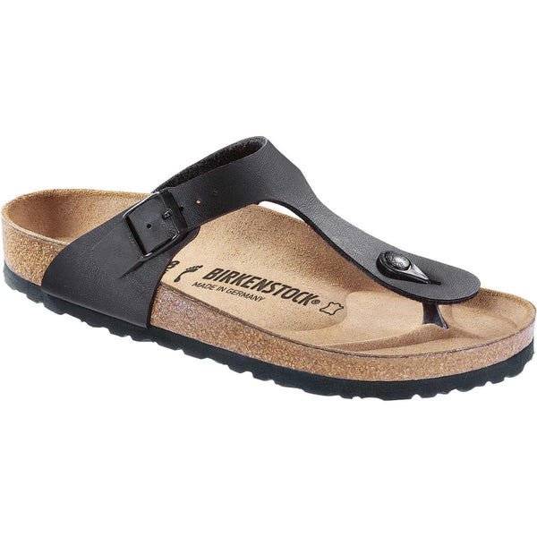 Birkenstock Gizeh BF 43691 Ladies Black Textile Arch Support Slip On Sandals-elevate your sole