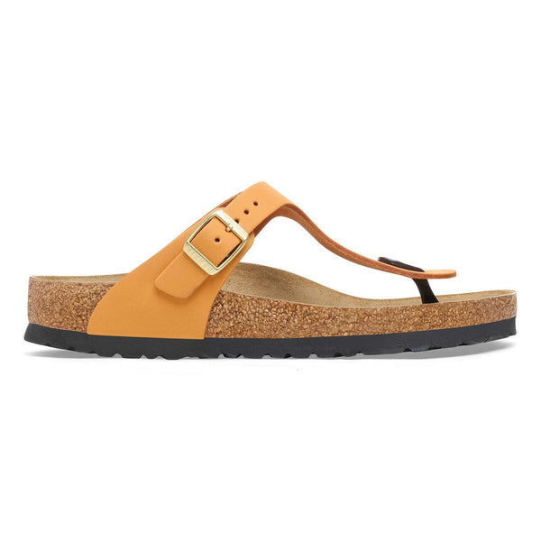 Birkenstock Gizeh Leather Ladies Burnt Orange Nubuck Arch Support Buckle Sandals-elevate your sole