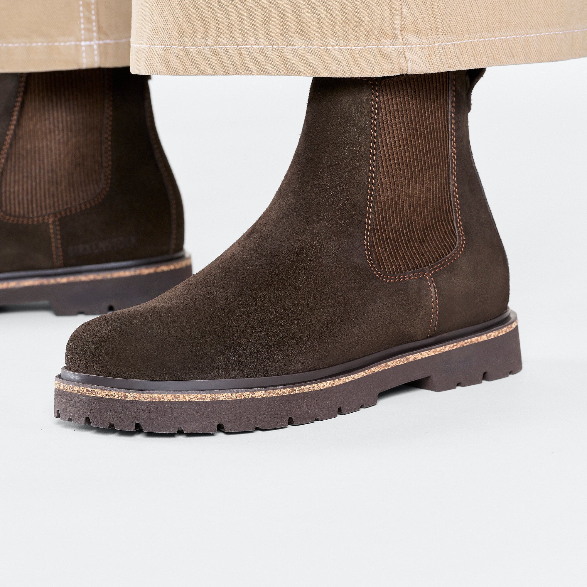 Birkenstock Highwood Narrow Ladies Mocha Leather Arch Support Pull On Ankle Boots-elevate your sole