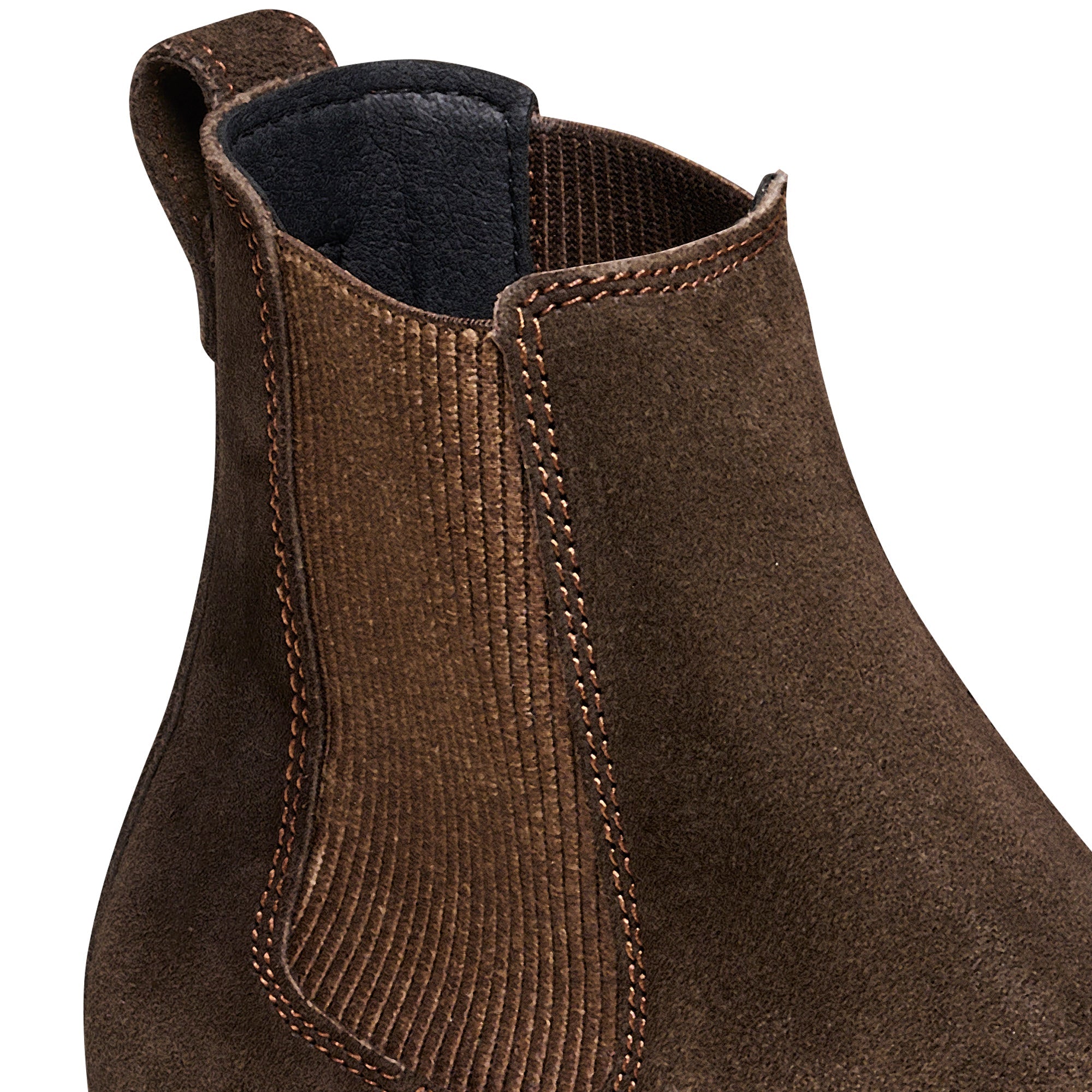 Birkenstock Highwood Narrow Ladies Mocha Leather Arch Support Pull On Ankle Boots-elevate your sole