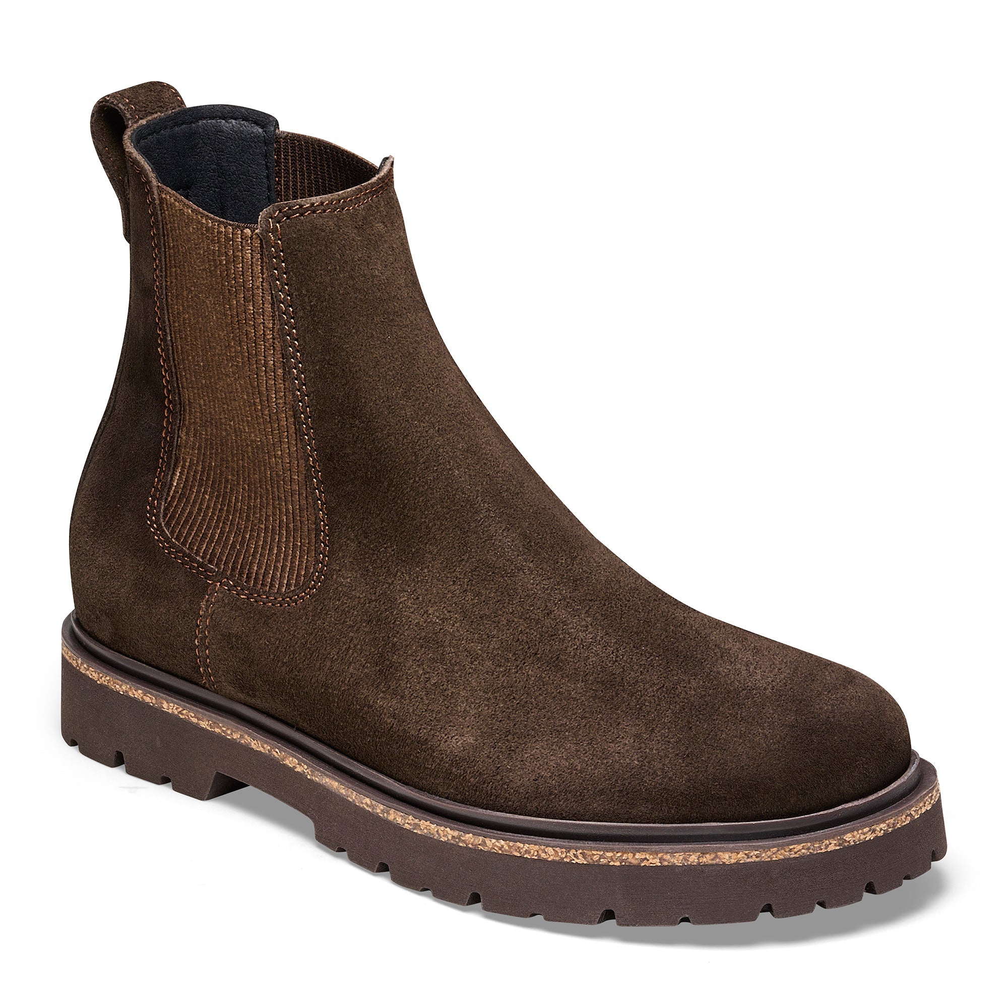 Birkenstock Highwood Narrow Ladies Mocha Leather Arch Support Pull On Ankle Boots-elevate your sole