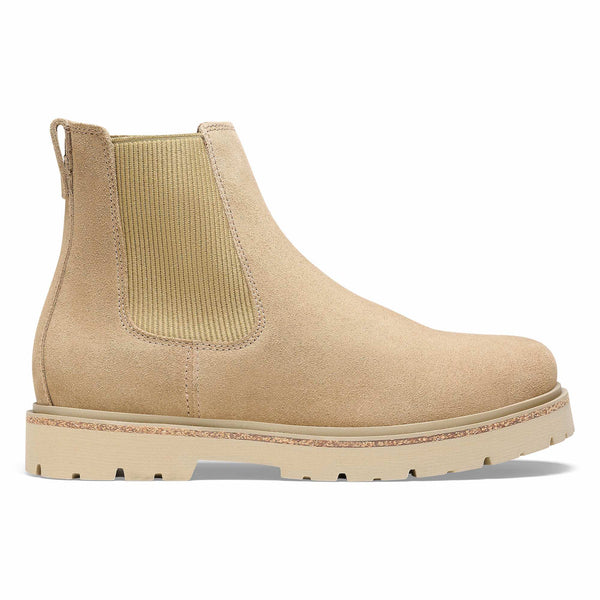 Birkenstock Highwood Narrow Ladies Taupe Leather Arch Support Pull On Ankle Boots-elevate your sole