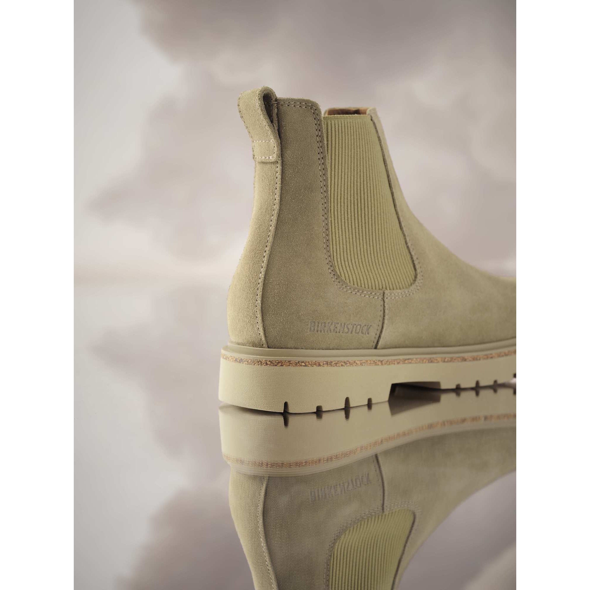 Birkenstock Highwood Narrow Ladies Taupe Leather Arch Support Pull On Ankle Boots-elevate your sole