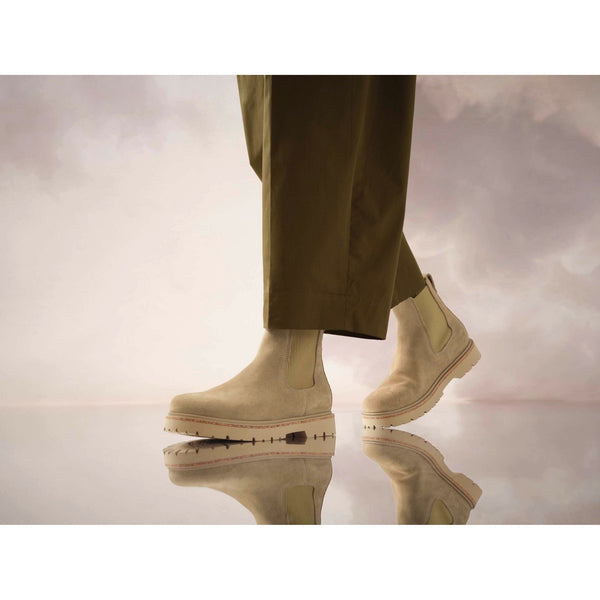 Birkenstock Highwood Narrow Ladies Taupe Leather Arch Support Pull On Ankle Boots-elevate your sole