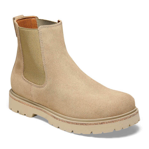 Birkenstock Highwood Narrow Ladies Taupe Leather Arch Support Pull On Ankle Boots-elevate your sole