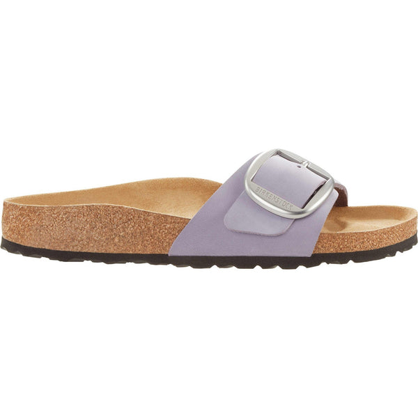 Birkenstock Madrid Big Buckle 1023965 Ladies Purple Fog Nubuck Arch Support Slip On Sandals-elevate your sole