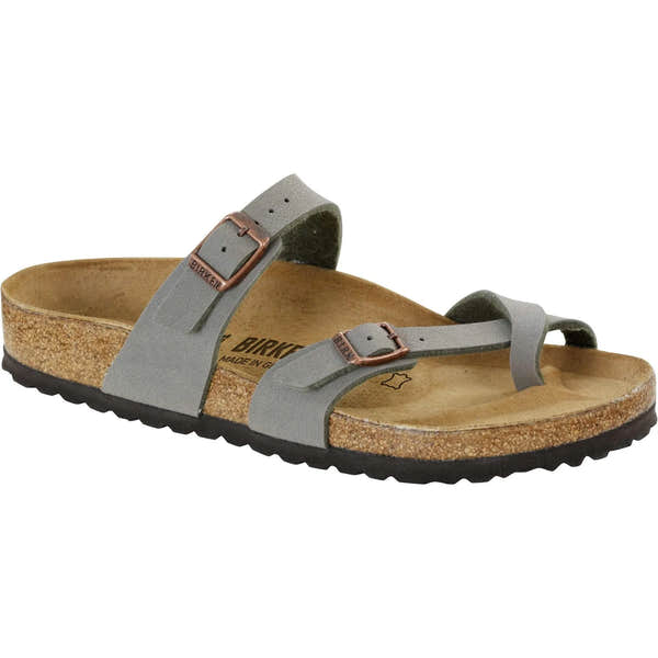 Birkenstock Mayari BFBC 71071 Ladies Stone Textile Arch Support Slip On Sandals-elevate your sole