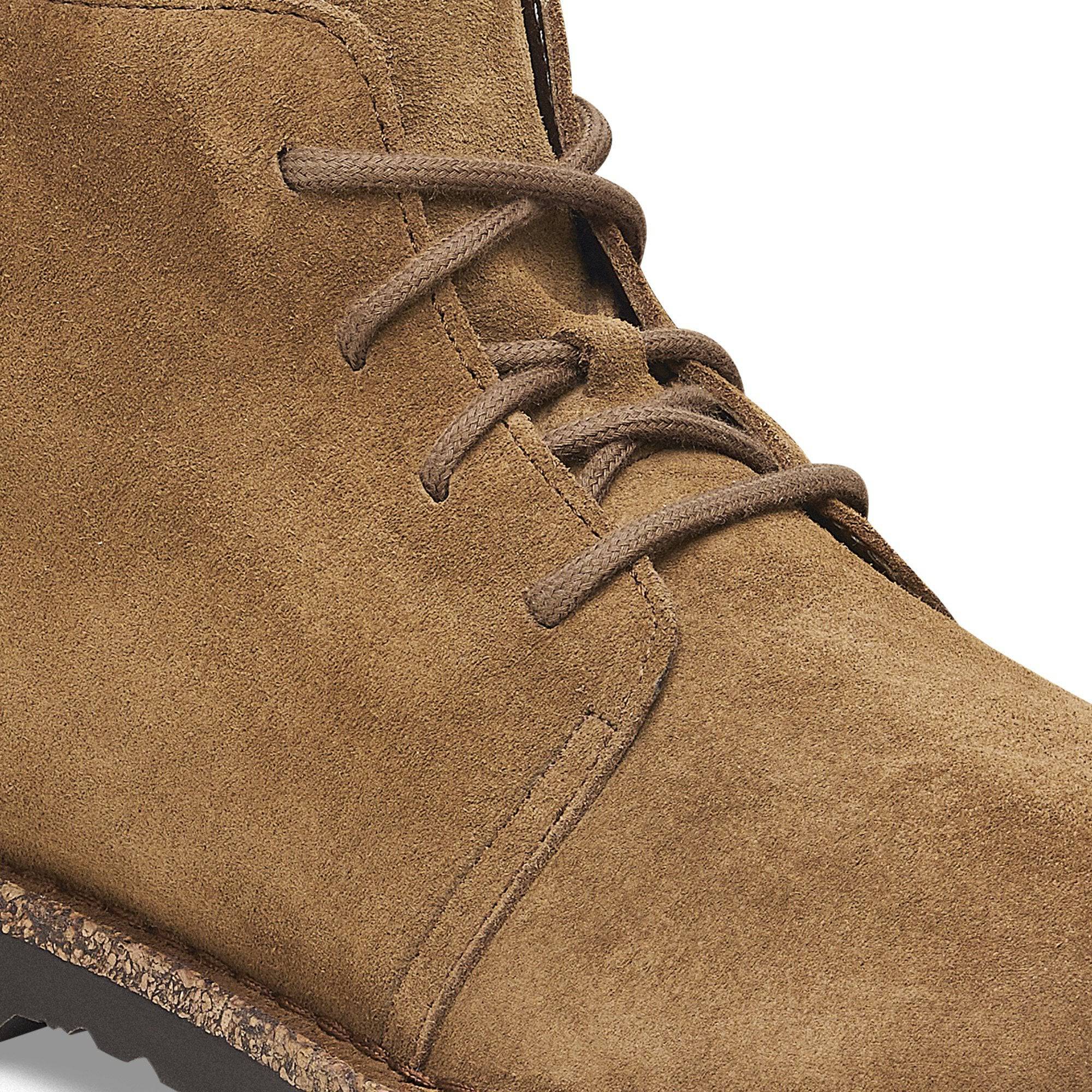 Birkenstock Uppsala Shearling Suede Ladies Dark Tea Suede Lace Up Ankle Boots-elevate your sole