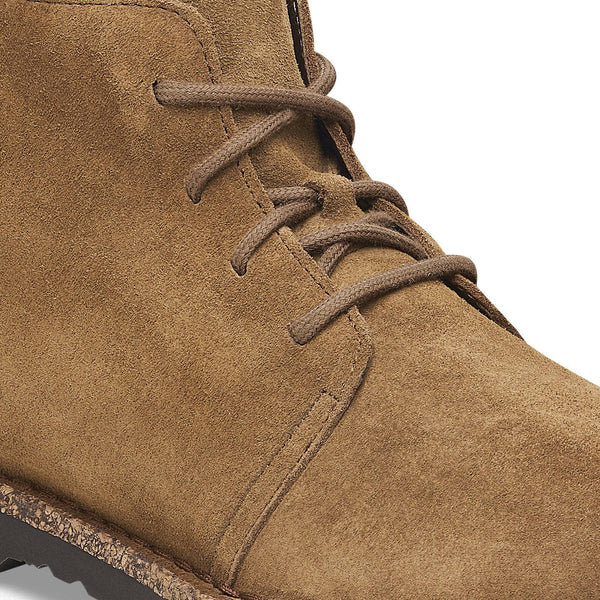 Birkenstock Uppsala Shearling Suede Ladies Dark Tea Suede Lace Up Ankle Boots-elevate your sole