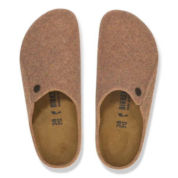 Birkenstock Zermatt Rivet Wool Ladies Toffee Wool Slip On Slippers-elevate your sole