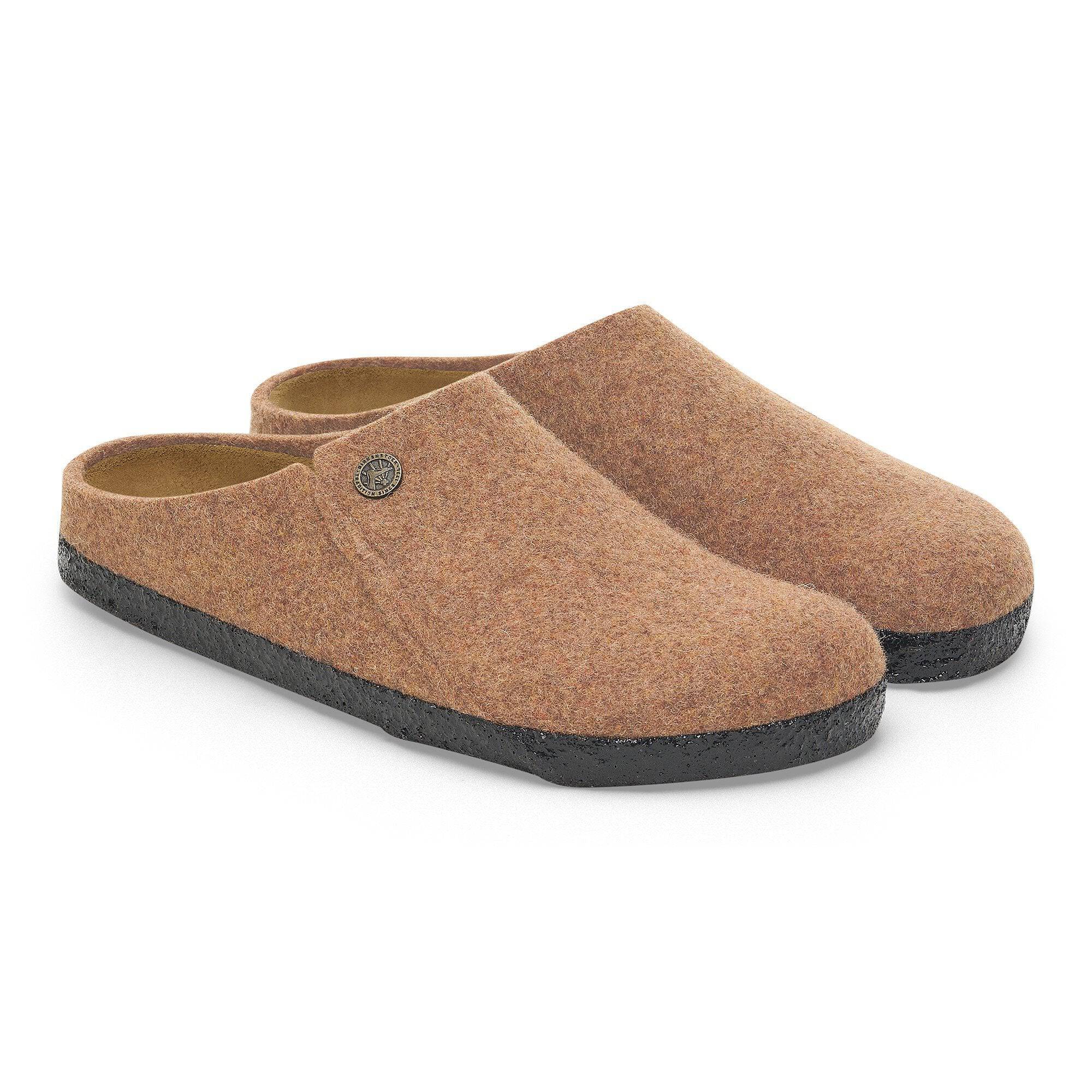 Birkenstock Zermatt Rivet Wool Ladies Toffee Wool Slip On Slippers-elevate your sole