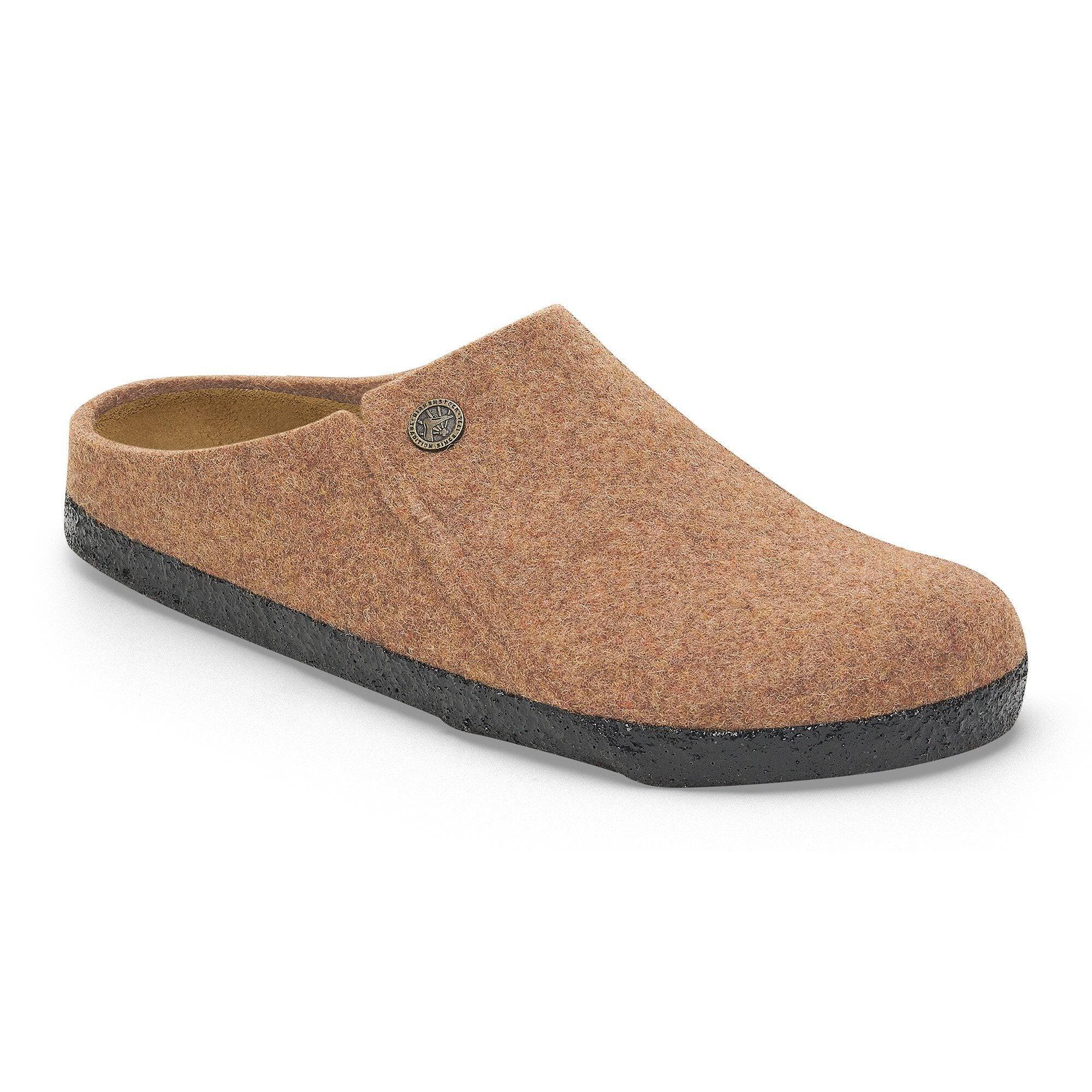 Birkenstock Zermatt Rivet Wool Ladies Toffee Wool Slip On Slippers-elevate your sole