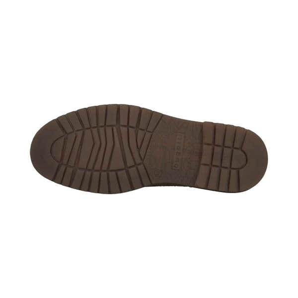 Bugatti Veda Evo men's dark grey suede pull-on ankle boots with rugged rubber outsole.
