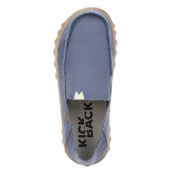 Kickback Couch Mid Blue Canvas Mens Slip On Shoes