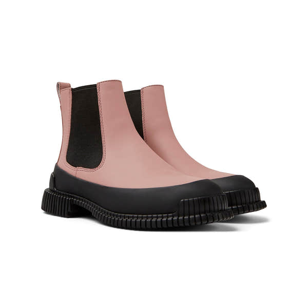 Camper K400304-019 Ladies Pink Leather Pull On Ankle Boots-elevate your sole