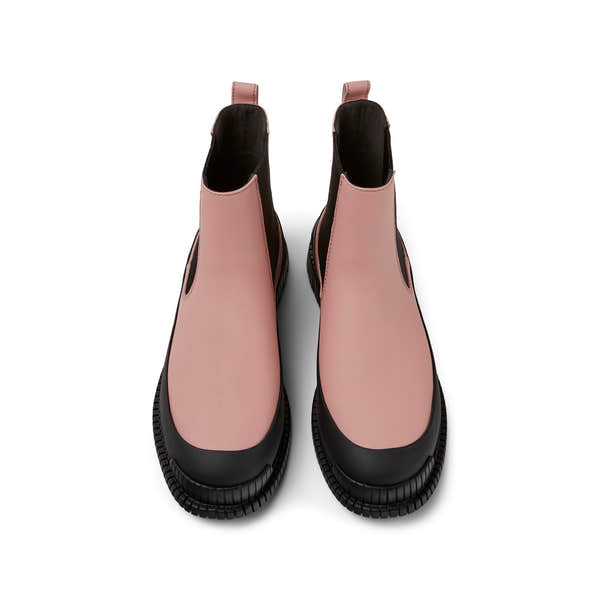 Camper K400304-019 Ladies Pink Leather Pull On Ankle Boots-elevate your sole