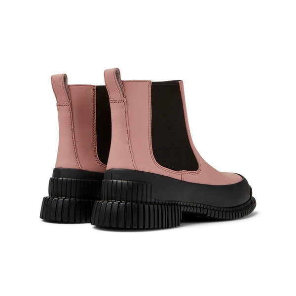 Camper K400304-019 Ladies Pink Leather Pull On Ankle Boots-elevate your sole