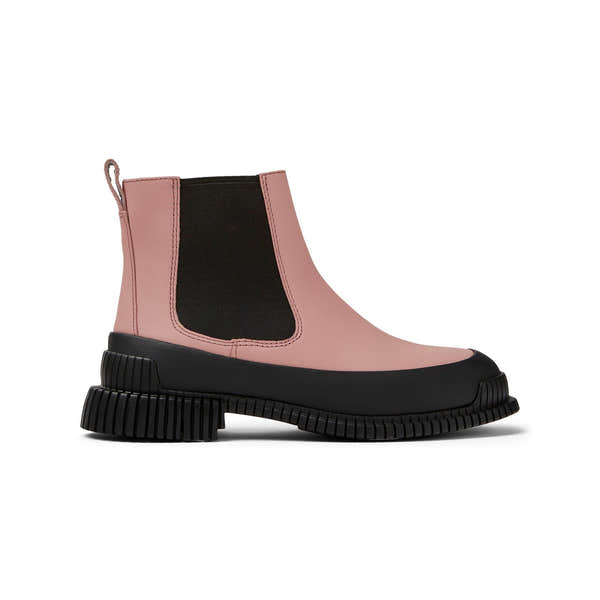 Camper K400304-019 Ladies Pink Leather Pull On Ankle Boots-elevate your sole