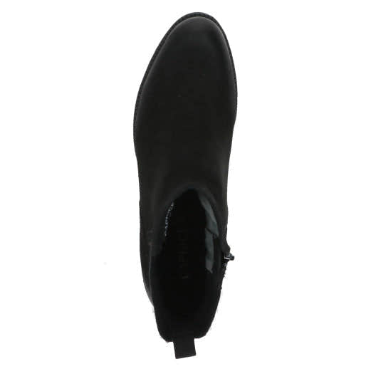 Caprice 25227-41 008 Ladies Black Leather Side Zip Ankle Boots-elevate your sole