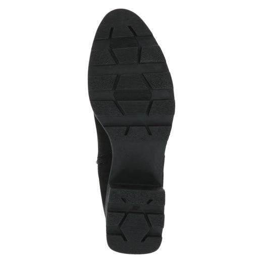 Caprice 25227-41 008 Ladies Black Leather Side Zip Ankle Boots-elevate your sole