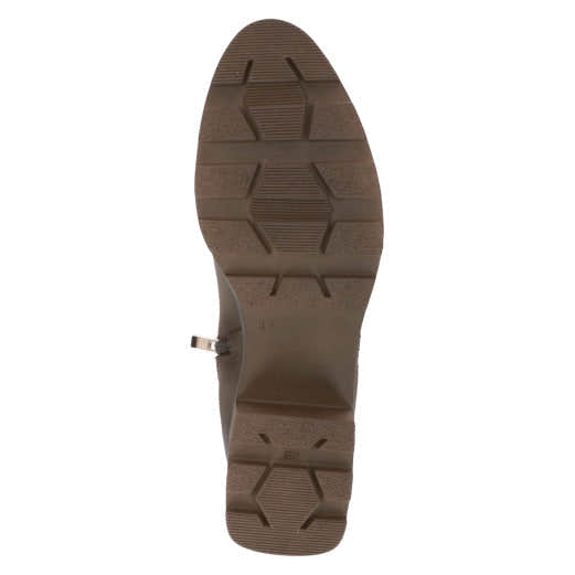 Caprice 25227-41 356 Ladies Mud Brown Leather Side Zip Ankle Boots-elevate your sole