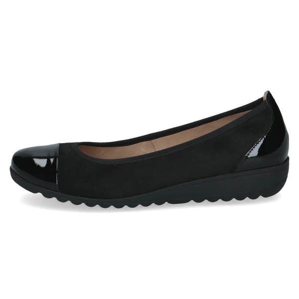 Caprice 9-22103-41 013 Ladies Black Leather Slip On Shoes