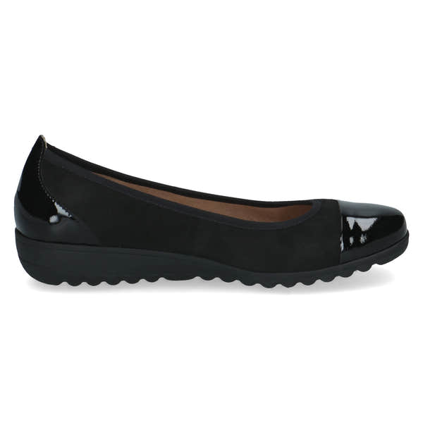 Caprice 9-22103-41 013 Ladies Black Leather Slip On Shoes