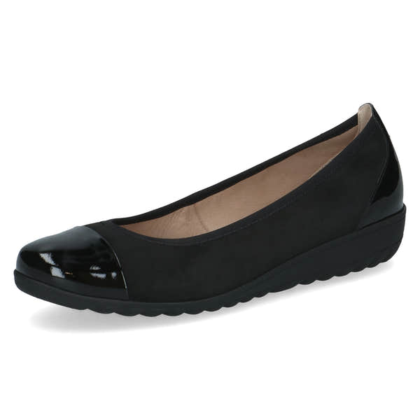 Caprice 9-22103-41 013 Ladies Black Leather Slip On Shoes