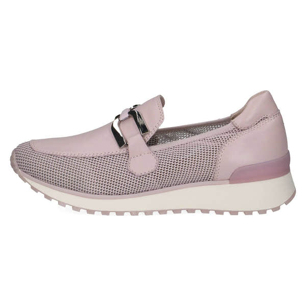Caprice 9-24502-42 582 Ladies Light Purple Leather & Textile Slip On Loafers-elevate your sole