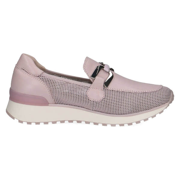 Caprice 9-24502-42 582 Ladies Light Purple Leather & Textile Slip On Loafers-elevate your sole