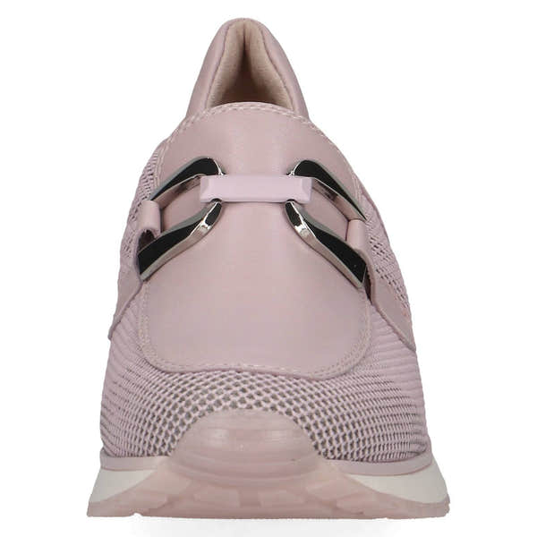 Caprice 9-24502-42 582 Ladies Light Purple Leather & Textile Slip On Loafers-elevate your sole