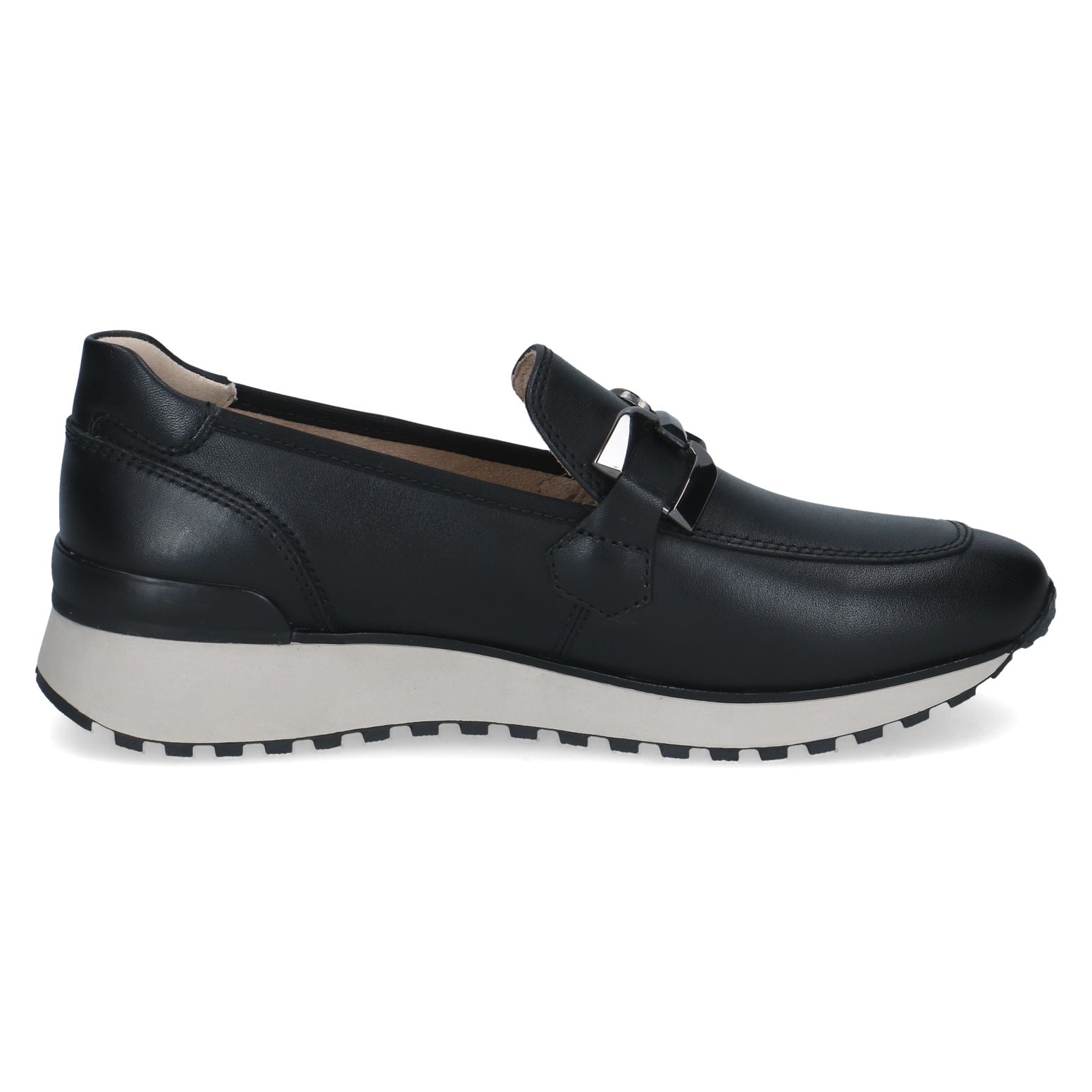 Caprice 9-24700-43 022 Ladies Black Leather Slip On Shoes