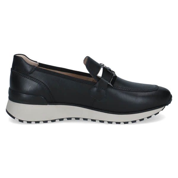 Caprice 9-24700-43 022 Ladies Black Leather Slip On Shoes